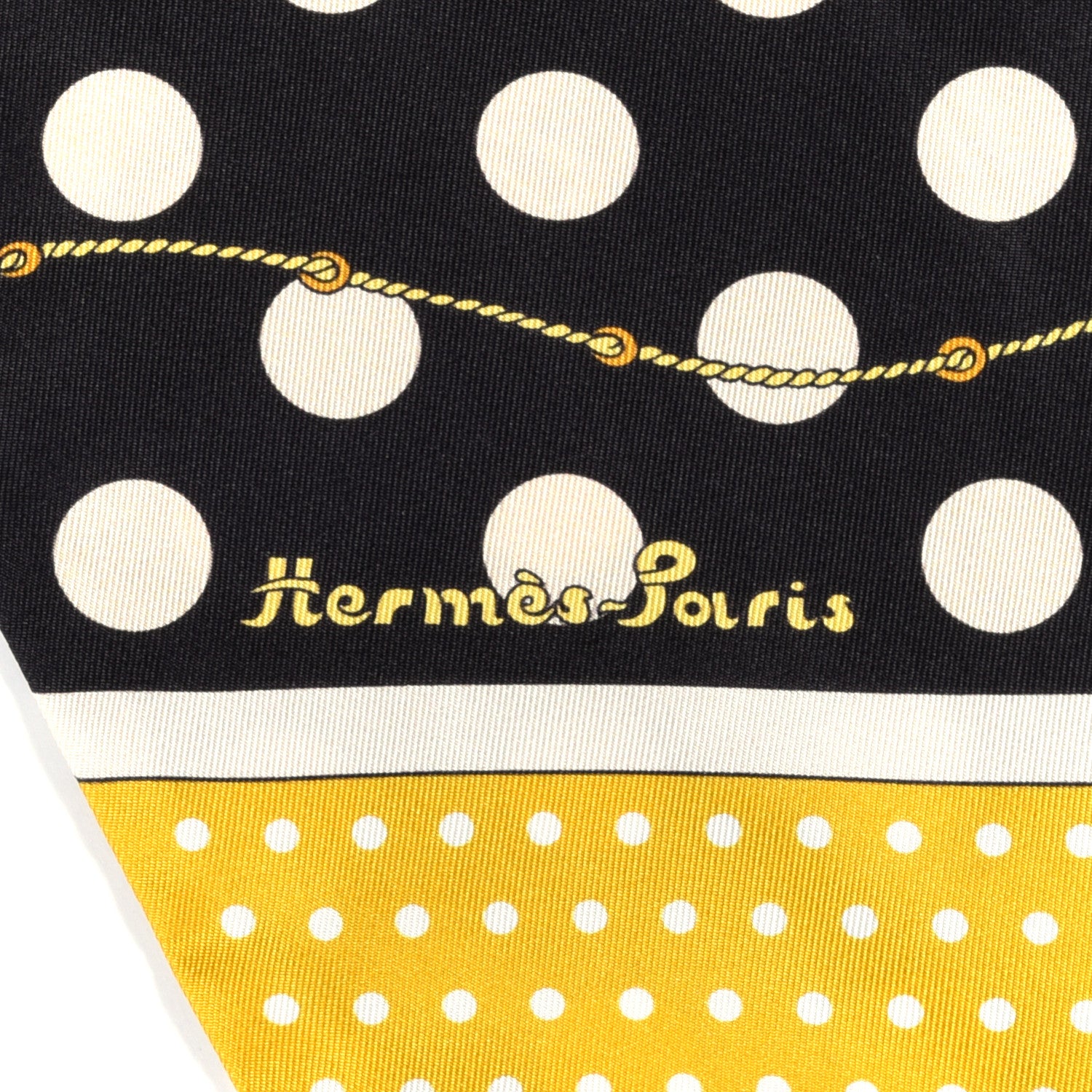 Hermes Silk Clic Clac a Pois Maxi Twilly 5 of 9