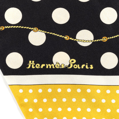 Hermes Silk Clic Clac a Pois Maxi Twilly 5 of 9