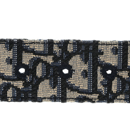 Christian Dior Oblique 30 Montaigne 35mm Belt 85 34 Blue 4 of 7