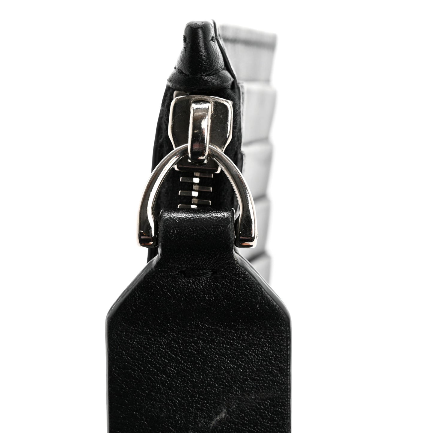 Calfskin Skull Logo Coin Case Card Holder Black