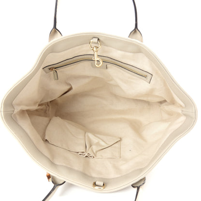 Gucci Guccissima Large Heart Bit Charm Top Handle Tote Off White 5 of 10