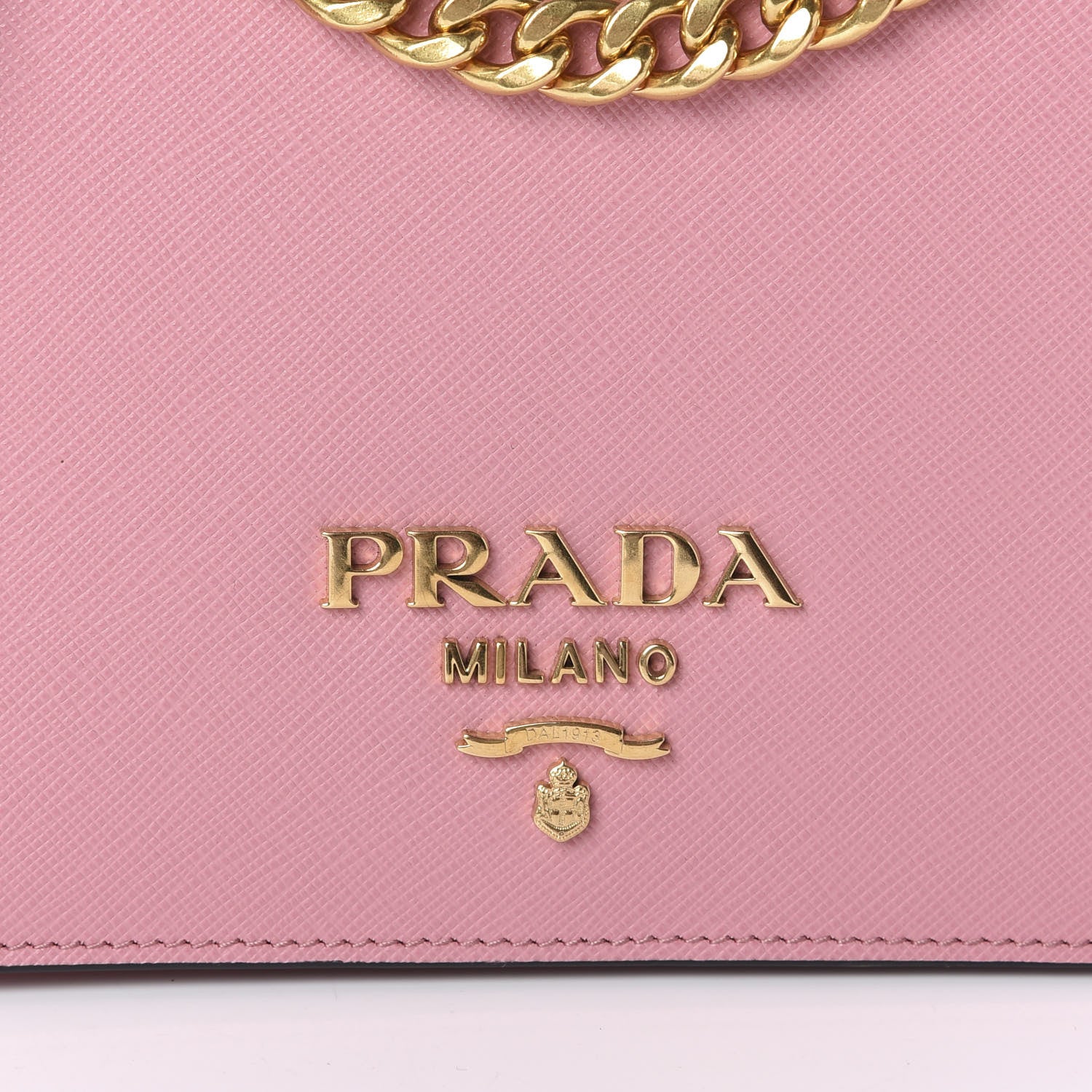 Prada Saffiano Soft Calfskin Chain Crossbody Bag Petalo 7 of 9