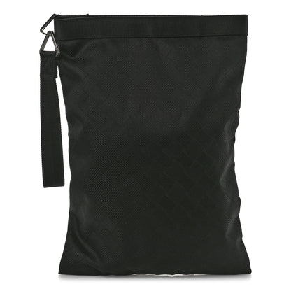 Bottega Veneta Nylon Jacquard Wristlet Pouch Black 1 of 8