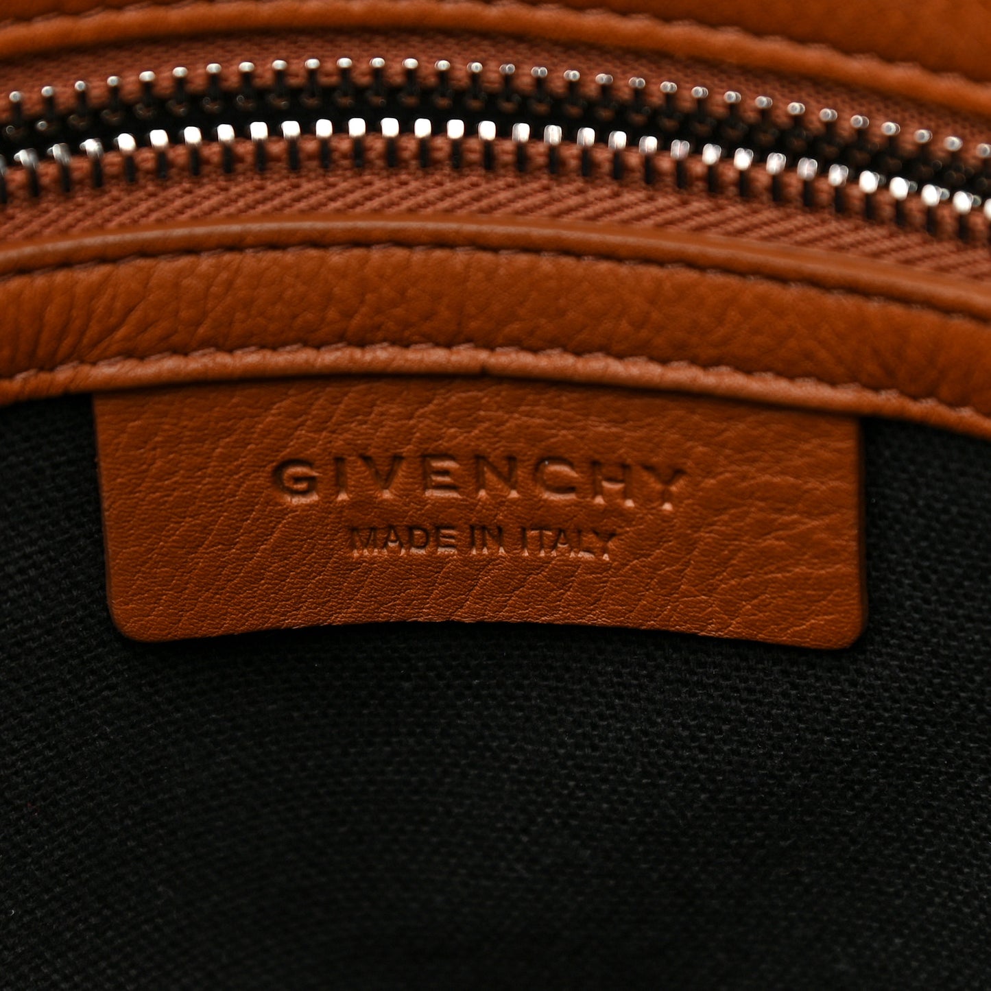 Grained Calfskin Medium Pandora Pure Flap Bag Tan