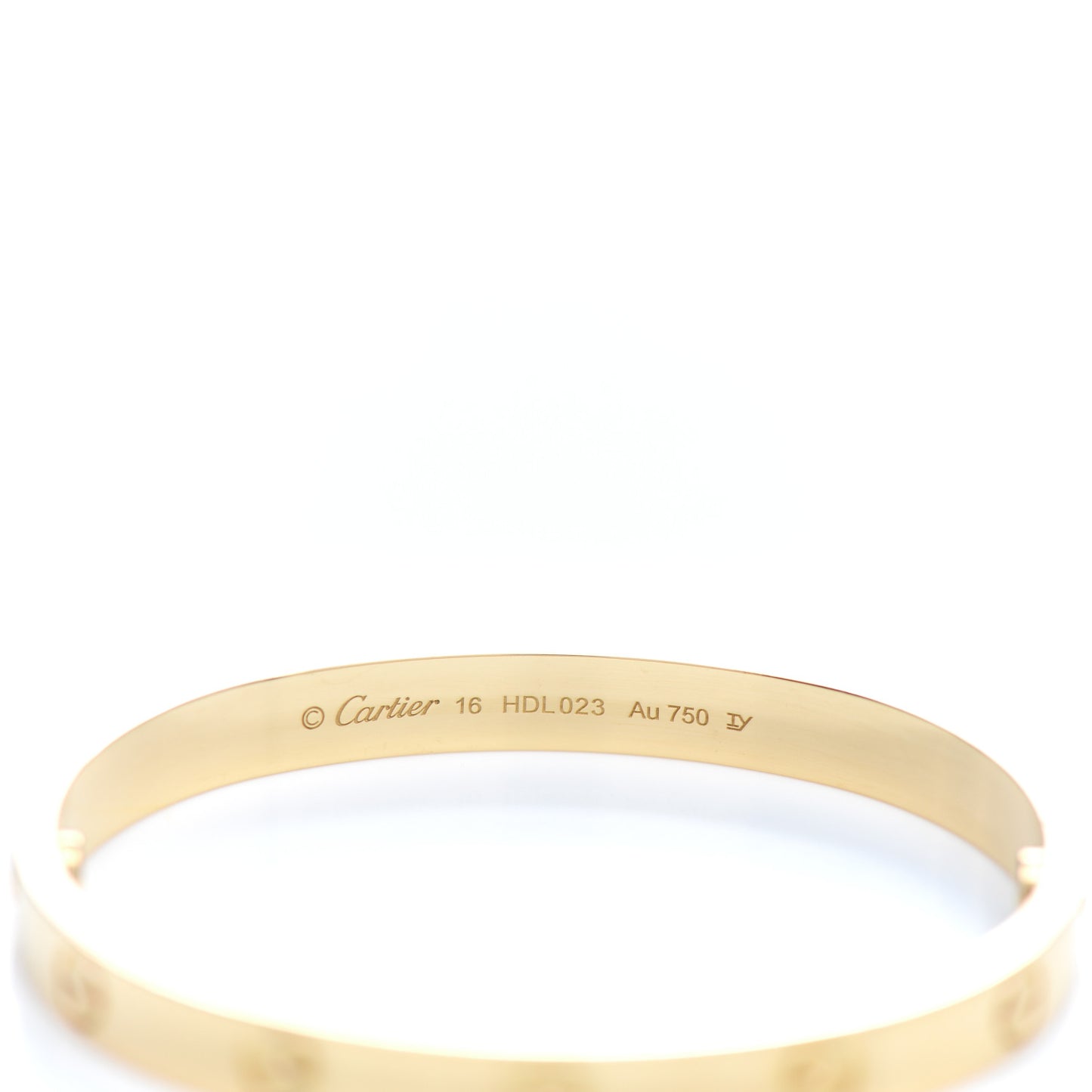 18K Yellow Gold LOVE Bracelet 16