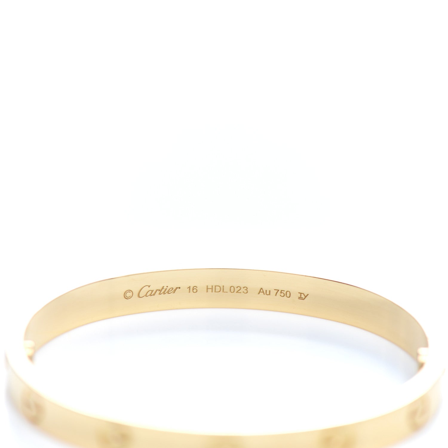 Cartier 18K Yellow Gold LOVE Bracelet 16 3 of 3