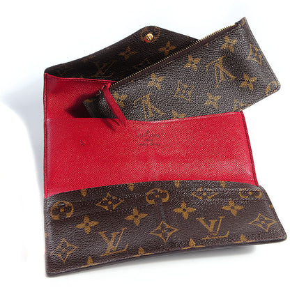 Louis Vuitton Monogram Josephine Wallet Red 5 of 8