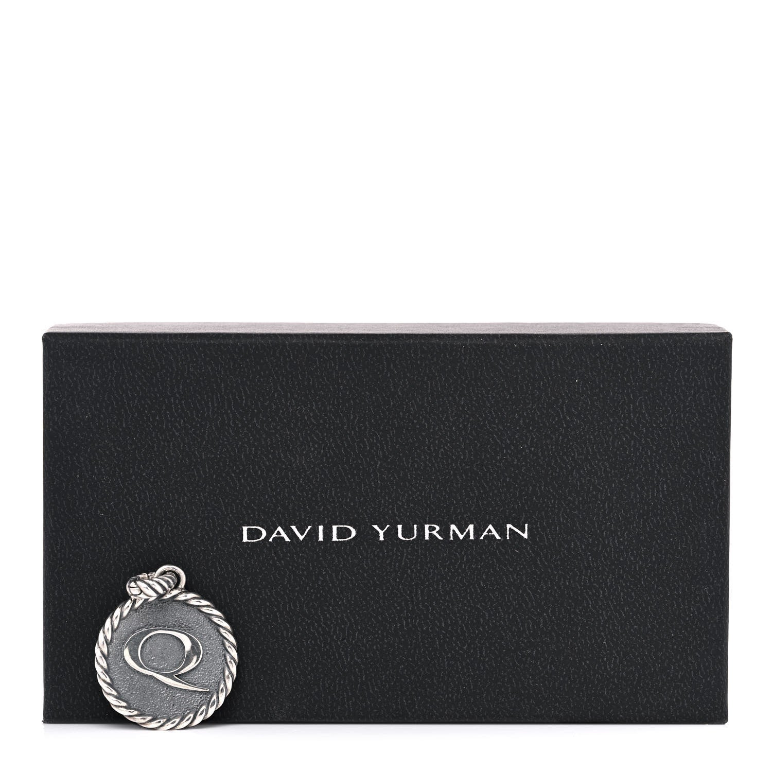David Yurman Sterling Silver Cable Collectibles Initial Q Charm 4 of 4