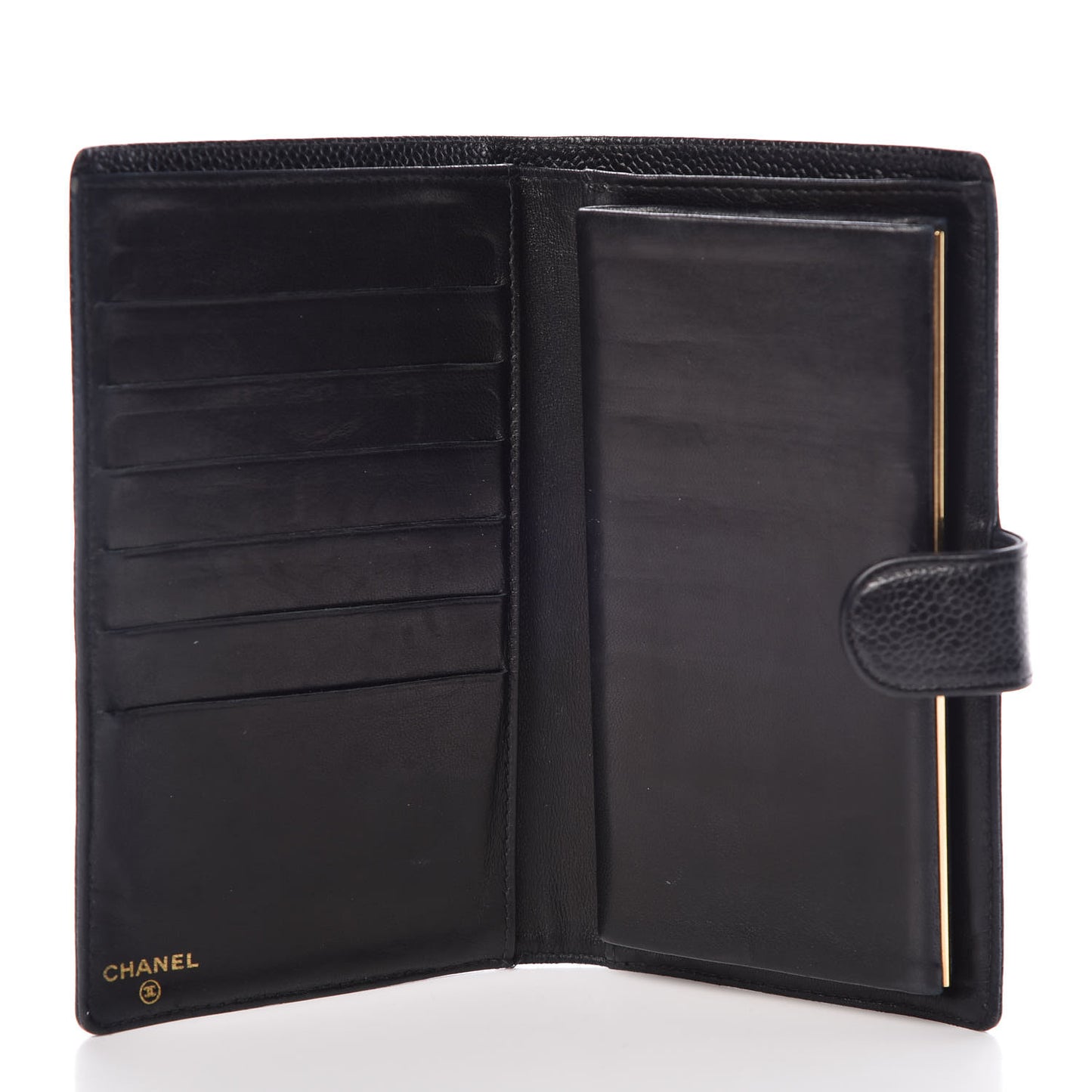 Caviar Timeless CC French Wallet Black
