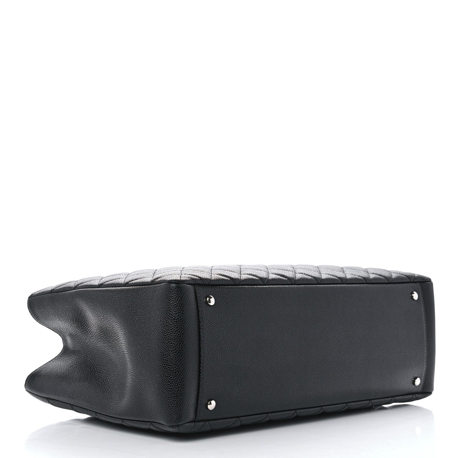 Chanel Caviar Quilted XL Grand Shopping Tote GST Black 4 of 11