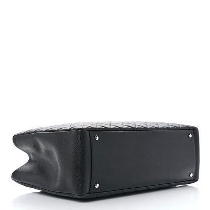 Chanel Caviar Quilted XL Grand Shopping Tote GST Black 4 of 11