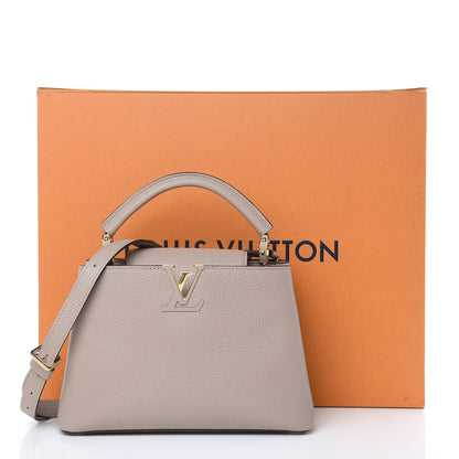 Louis Vuitton Taurillon Capucines BB Galet 10 of 10