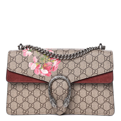 Gucci GG Supreme Monogram Blooms Small Dionysus Shoulder Bag Beige Multicolor Dry Rose 1 of 14
