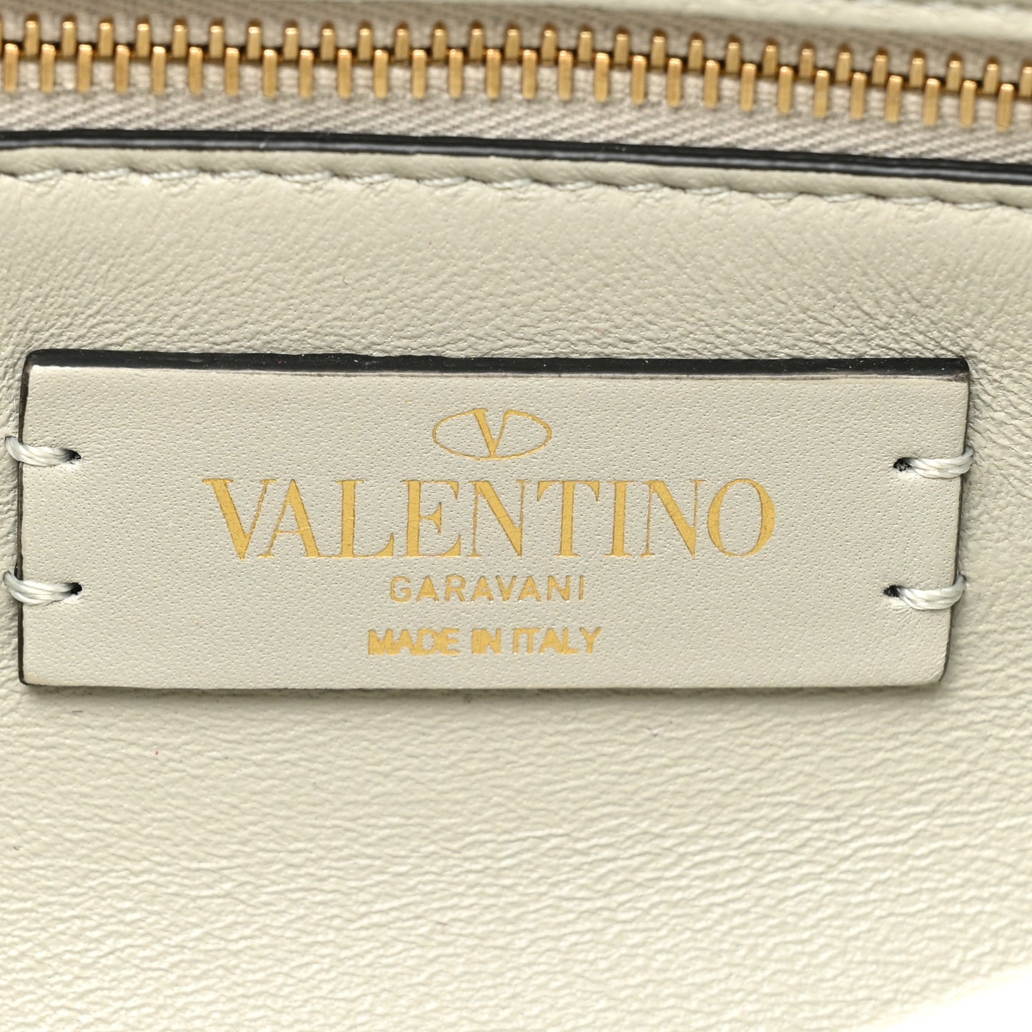 Nappa Large Roman Stud Shoulder Bag Ivory