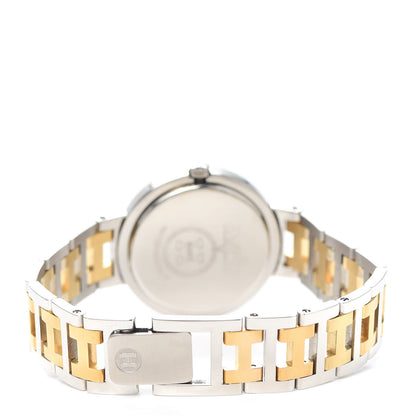 Hermes Stainless Steel 30mm Clipper Quartz Watch Gold 3 of 4