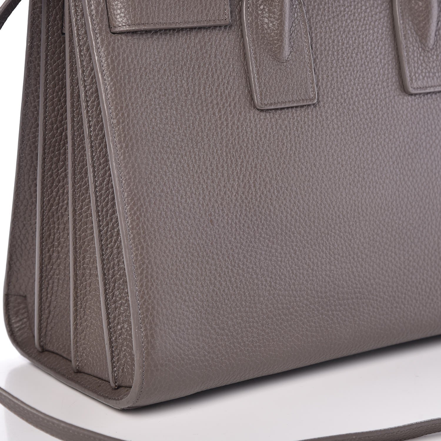 Saint Laurent Grained Calfskin Small Sac De Jour Fog 21 of 26