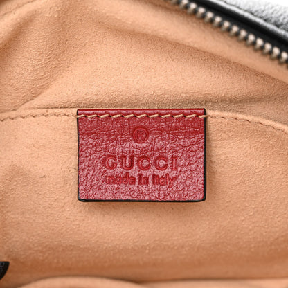 Gucci Azalea Calfskin Matelasse Diagonal Torchon GG Marmont Belt Bag 95 38 Black Romantic Cerise 6 of 12