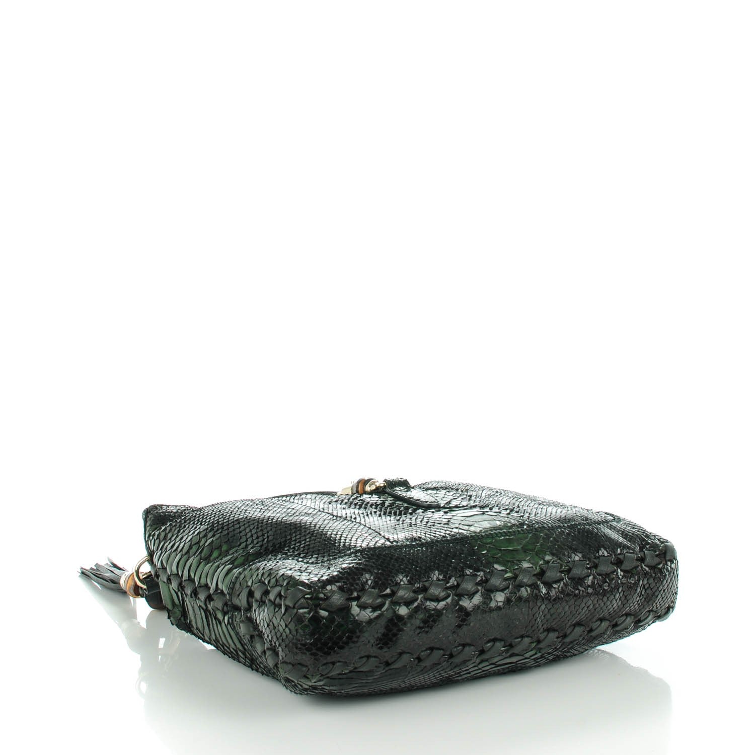 Gucci Python Large New Jackie Shoulder Bag Green 4 of 7