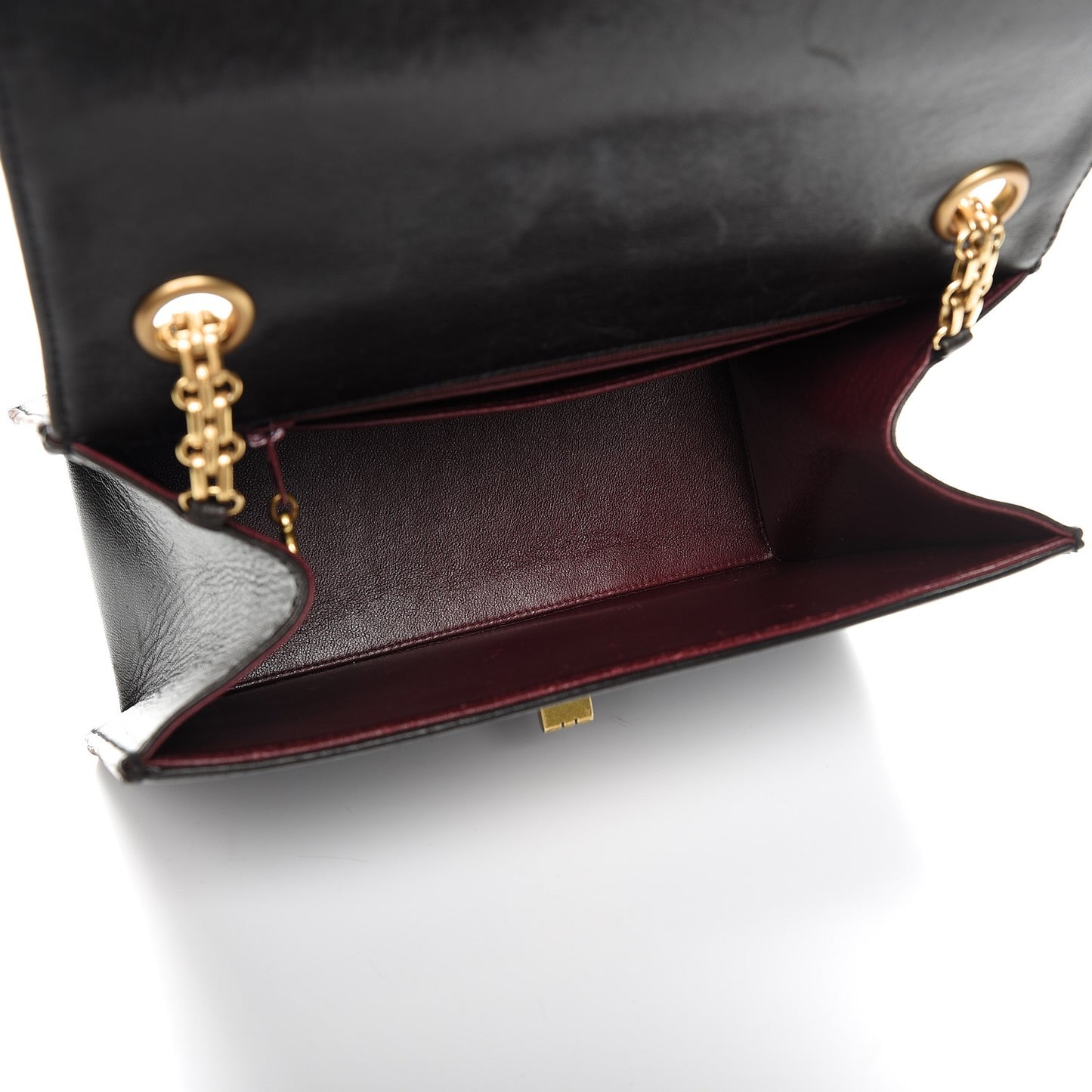 Lambskin Mademoiselle Shoulder Bag Black