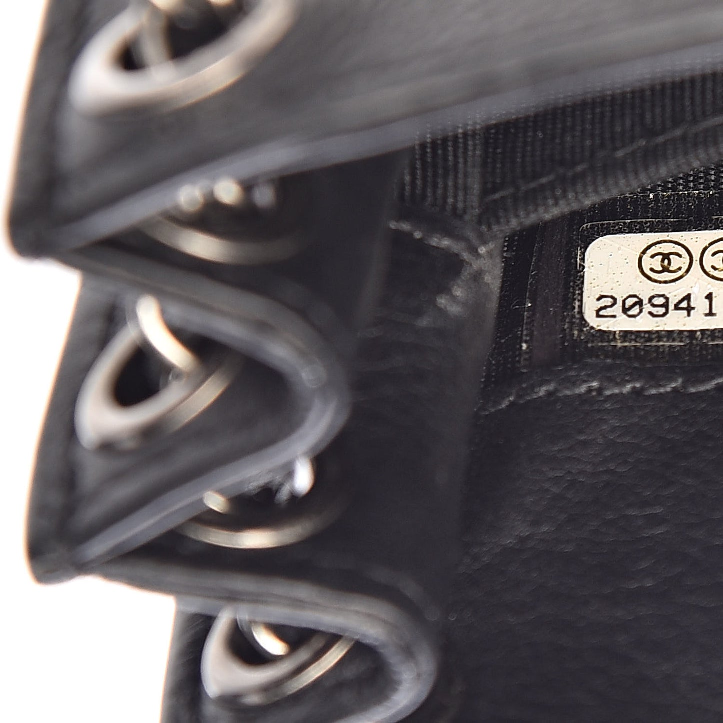 Calfskin CC Phone Holder Crossbody Black