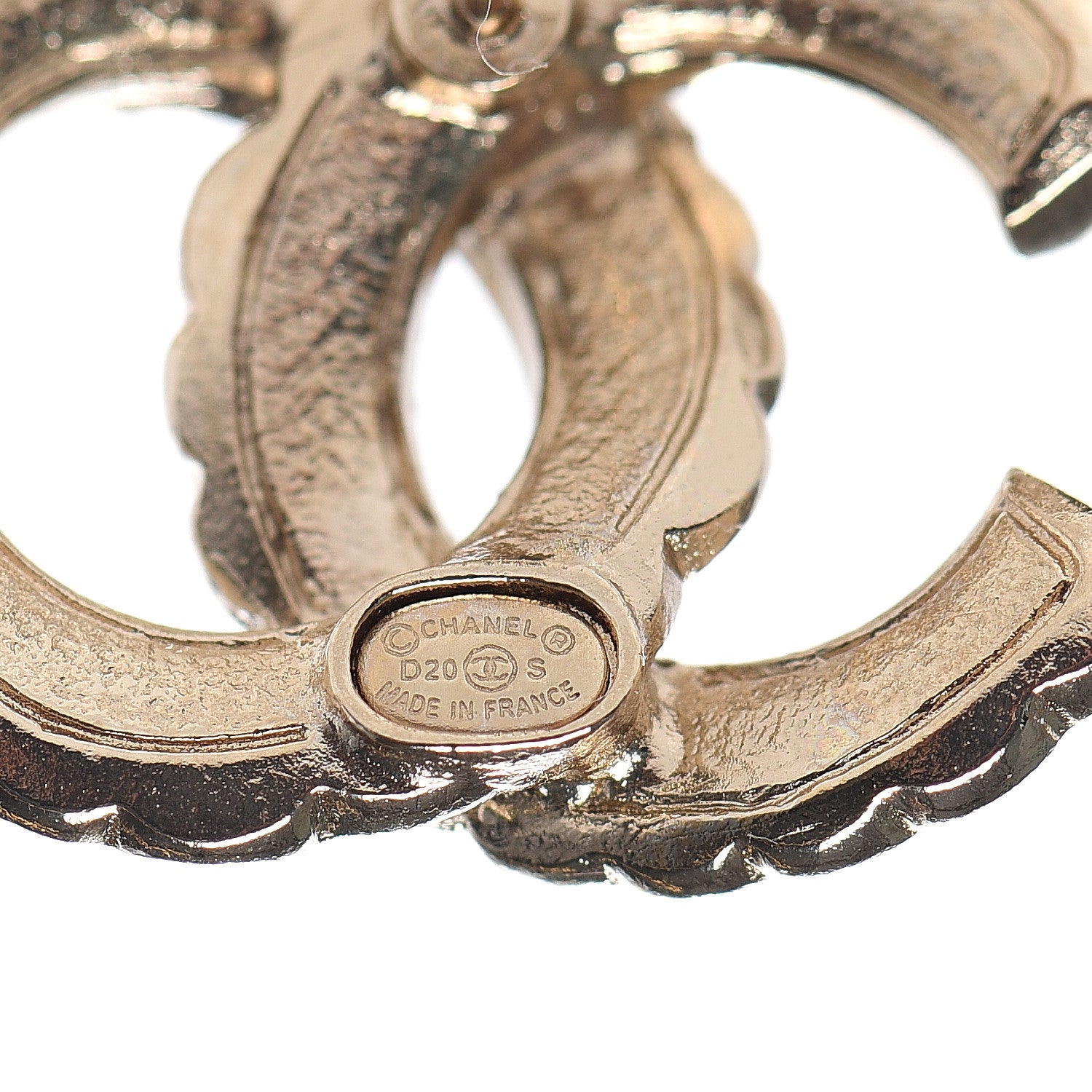 Chanel Pearl Queen of France CC Earrings Gold 4 of 5