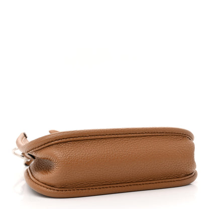 Prada Vitello Daino Soft Mini Hobo Messenger Bag Caramel 4 of 12