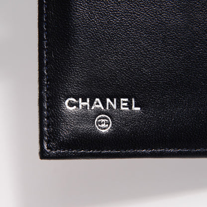 Chanel Lambskin Quilted Large Flap Wallet Navy 5 of 9