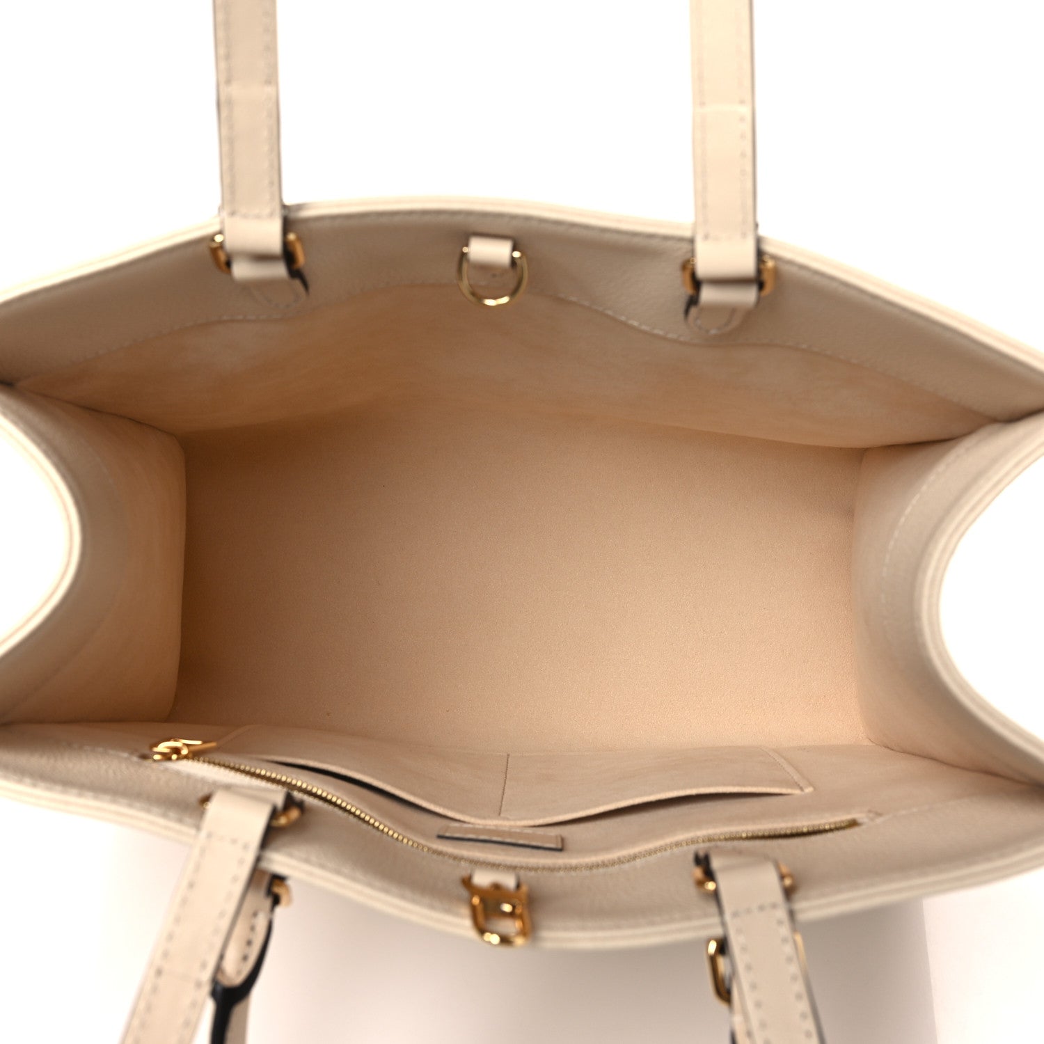 Louis Vuitton Empreinte Monogram Giant Onthego MM Creme 5 of 8