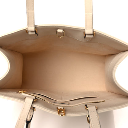 Louis Vuitton Empreinte Monogram Giant Onthego MM Creme 5 of 8