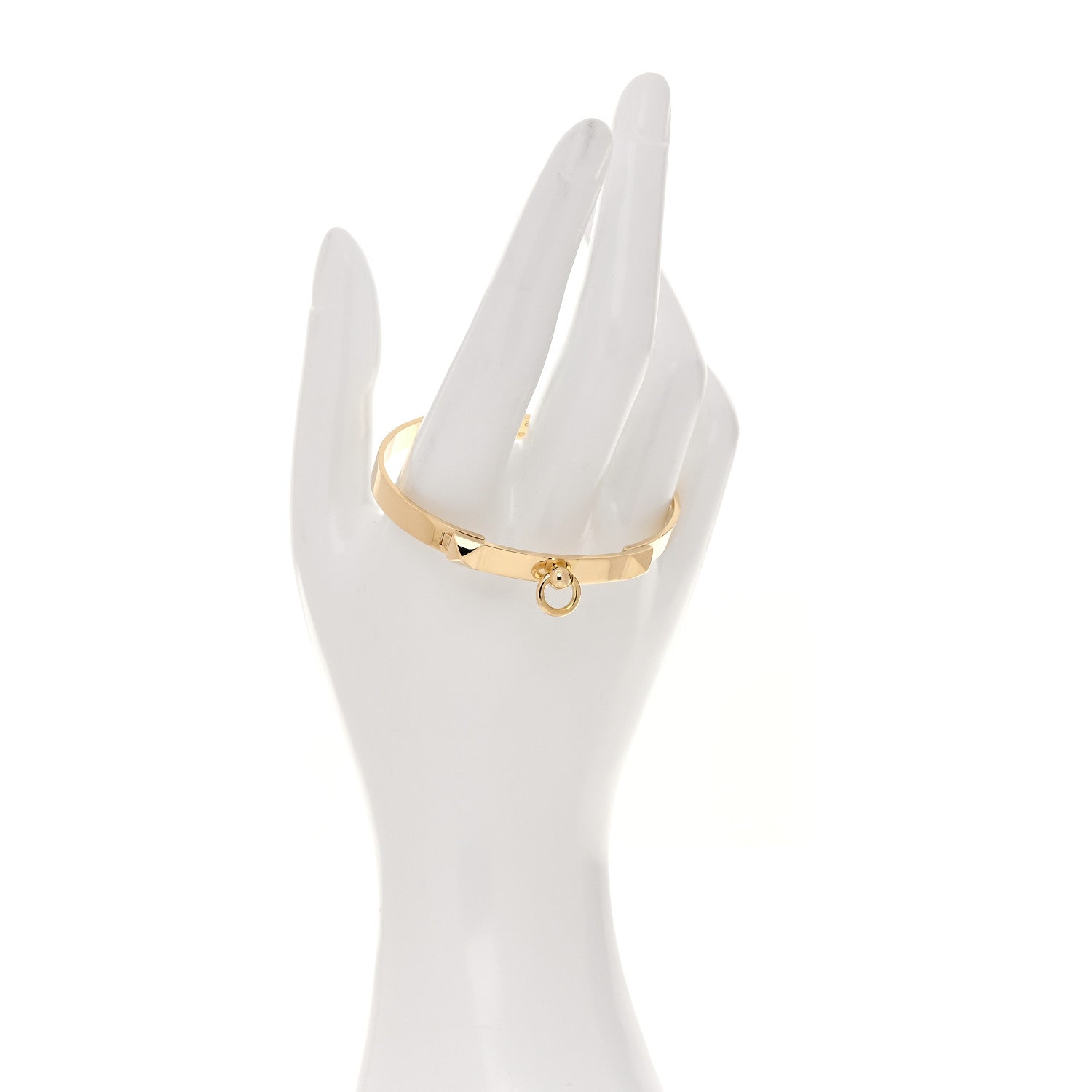 Hermes 18K Yellow Gold PM Collier De Chien Bracelet SH 2 of 5