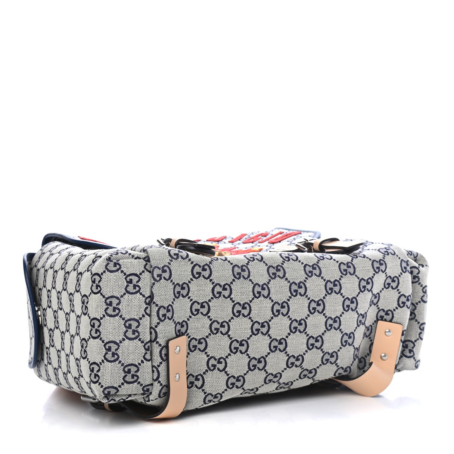 Gucci Monogram Childrens Disco Prodigio Patch Backpack Navy 3 of 4