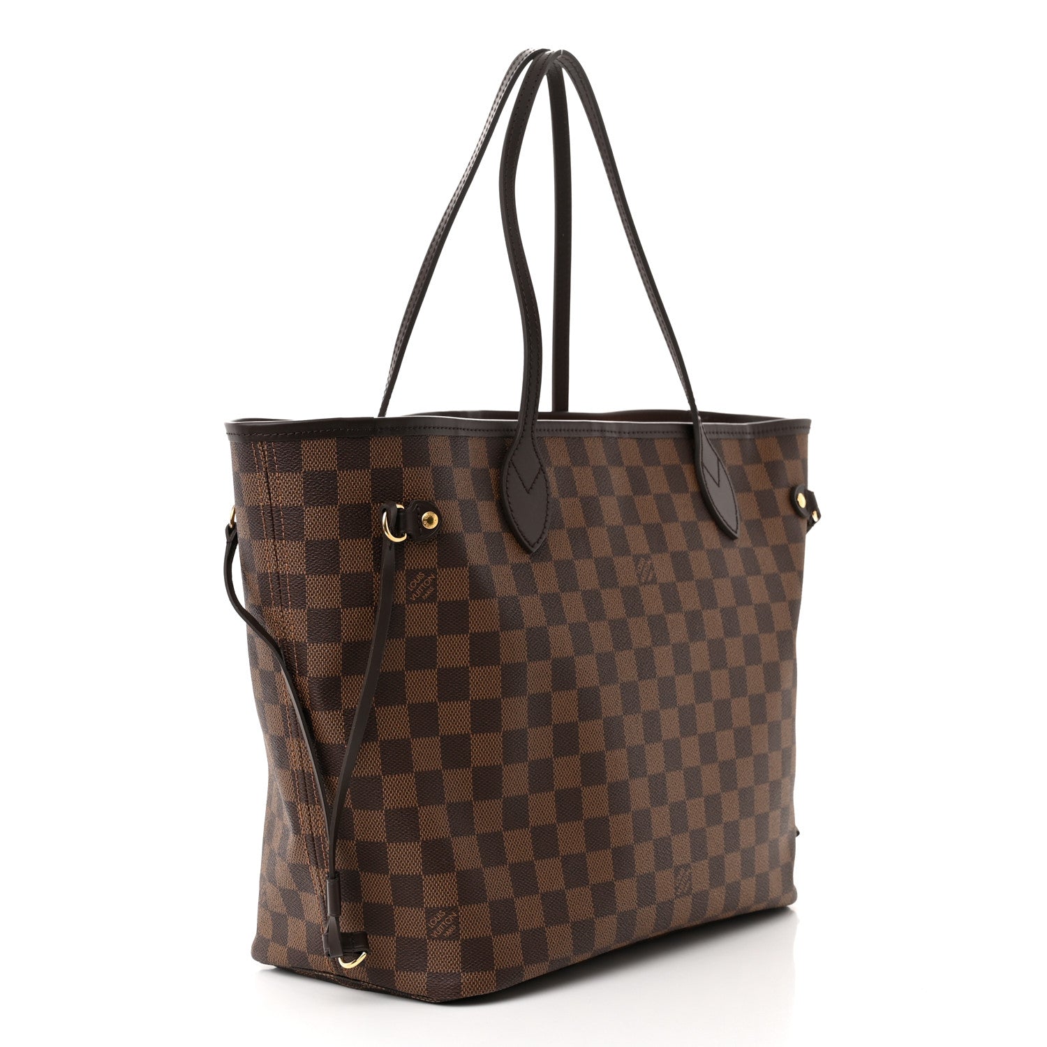 Louis Vuitton Damier Ebene Neo Neverfull MM Rose Ballerine 4 of 12