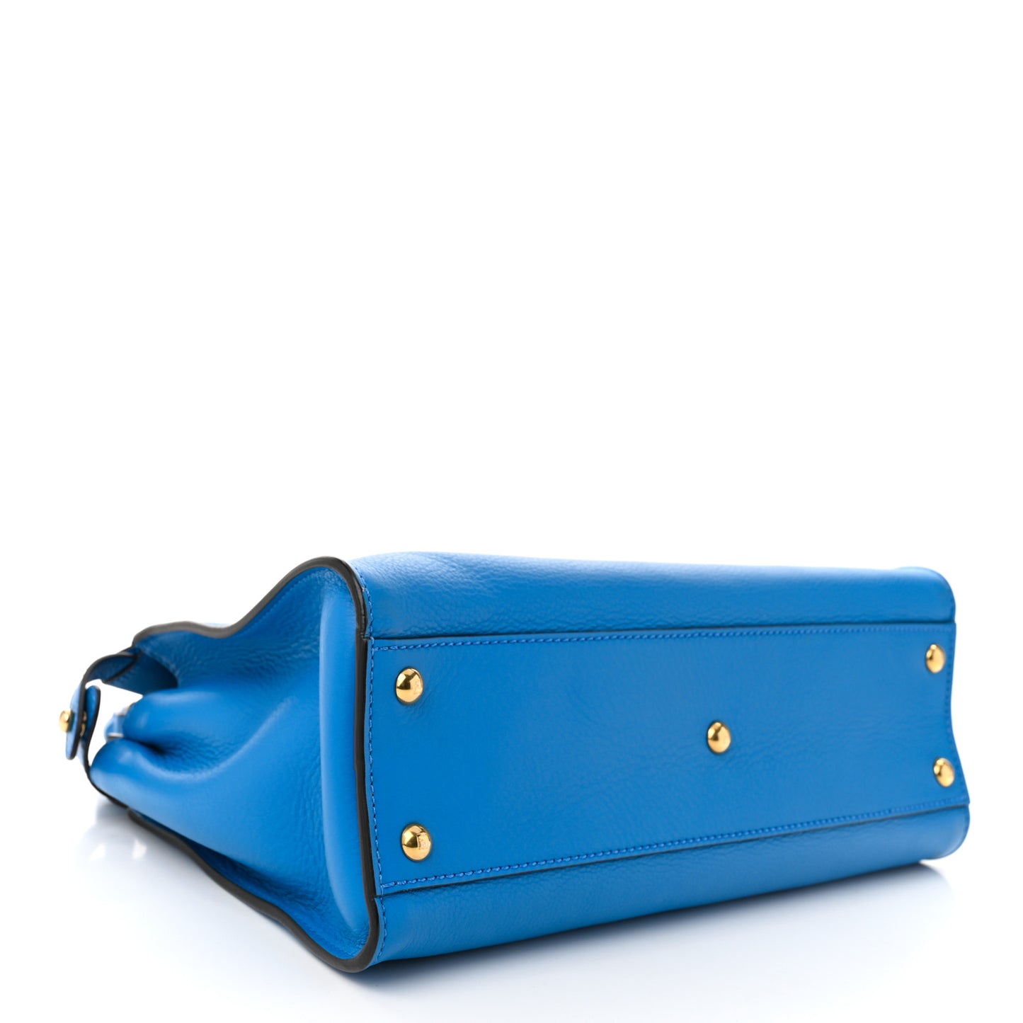 Vitello Seta Medium Peekaboo Iconic Satchel Blue Royal