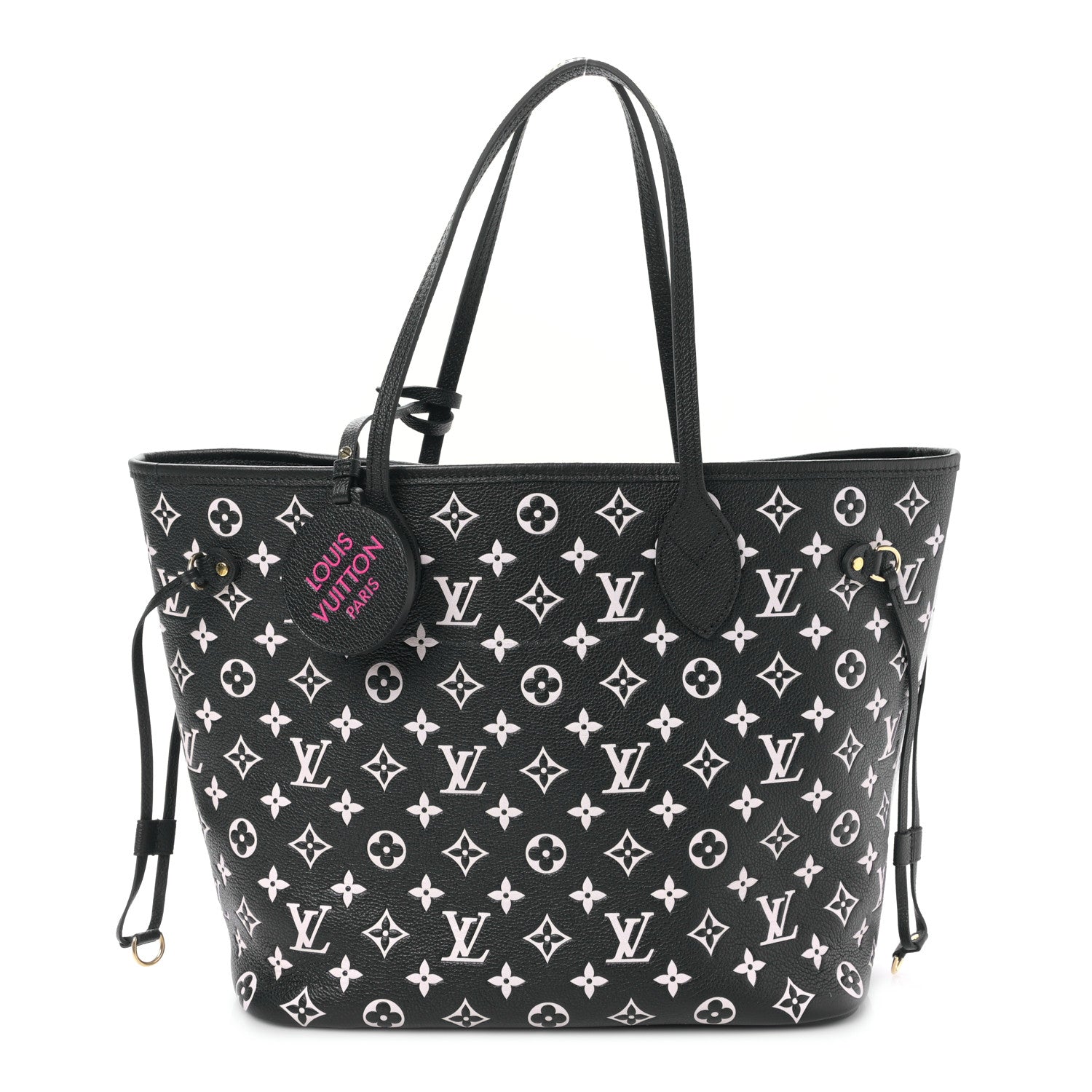 Louis Vuitton Empreinte Spring In The City Neverfull MM Black White Pink 1 of 9