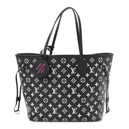 Louis Vuitton Empreinte Spring In The City Neverfull MM Black White Pink 1 of 9