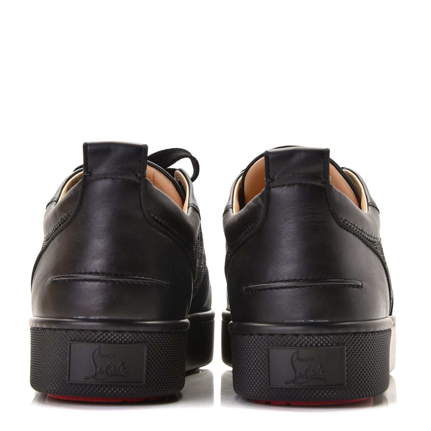 Calfskin Mens Happyrui Techno Flat Sneakers 43.5 Black