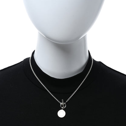 Hermes Sterling Silver Amulettes H Confettis Pendant Necklace 3 of 5