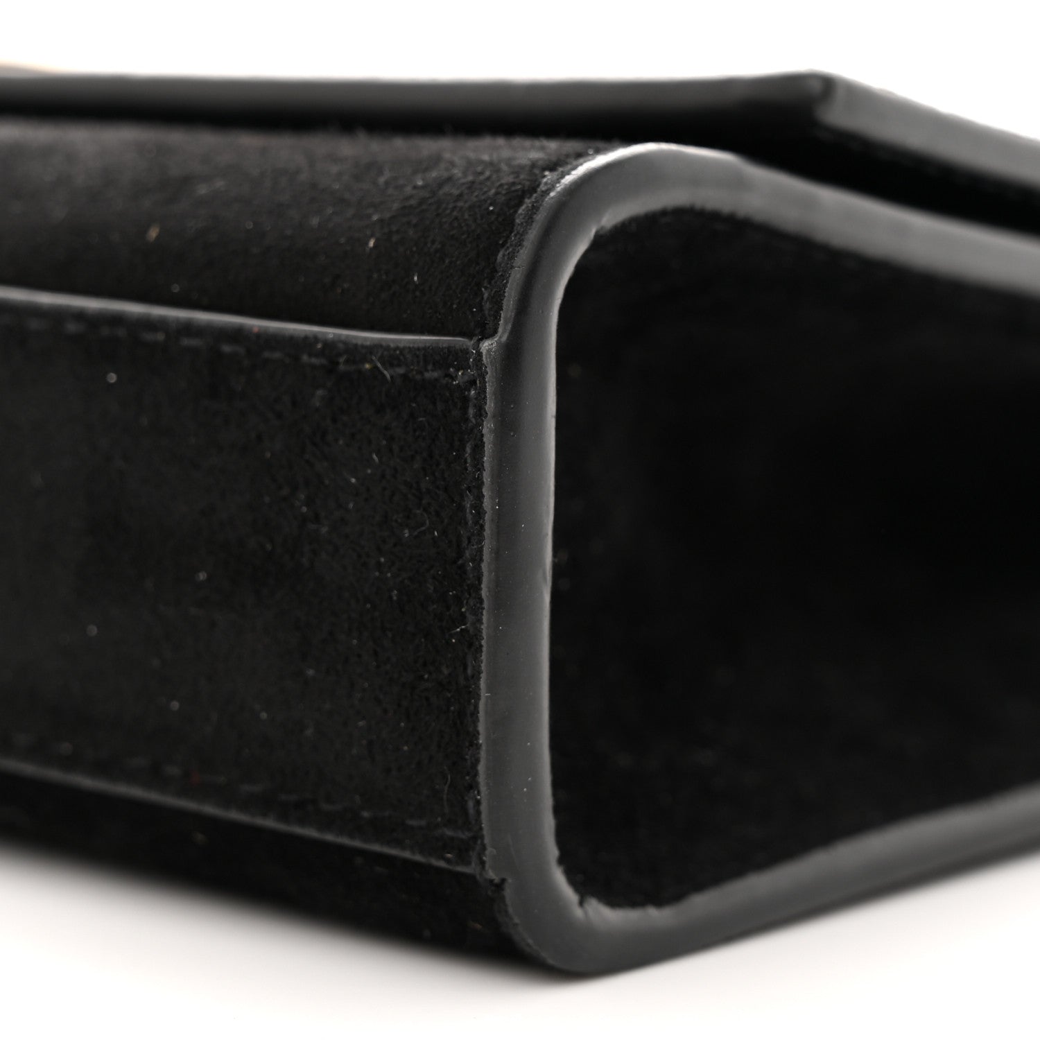 Saint Laurent Suede Embroidered Small Monogram Kate Satchel Black 10 of 13