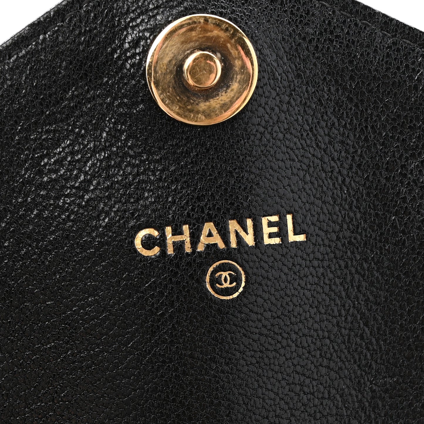 Sheepskin Chevron Quilted Small Envelope Clutch Black
