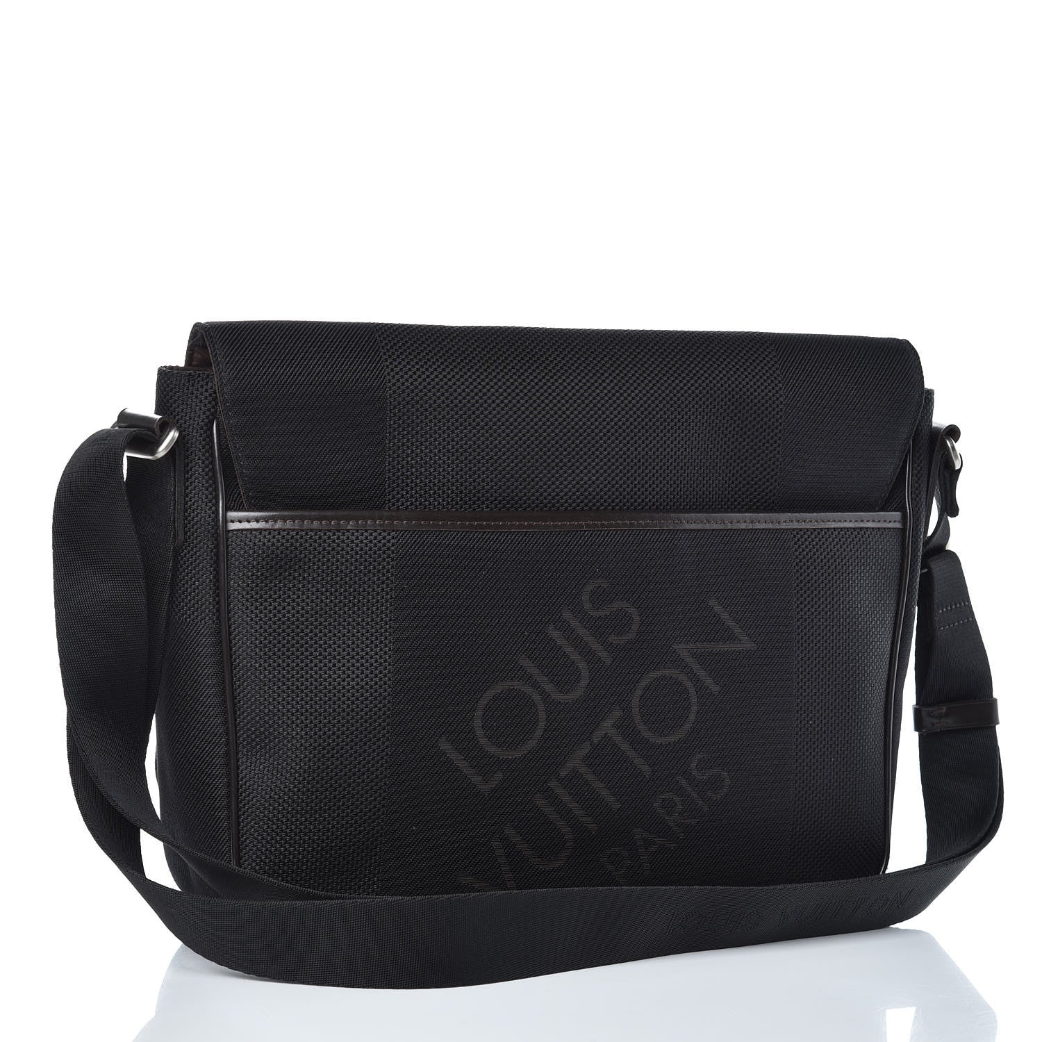 Louis Vuitton Damier Geant Petit Messenger Bag Black 3 of 9