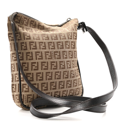Fendi Zucchino Crossbody Dark Brown 3 of 12