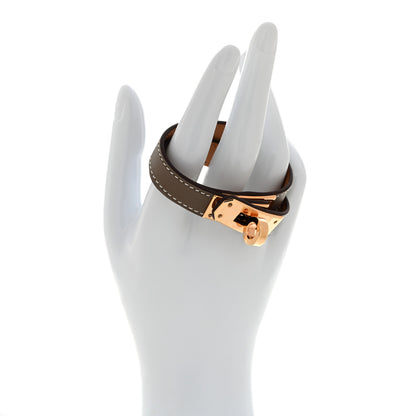 Hermes Swift Kelly Double Tour Bracelet T2 Etoupe 2 of 7