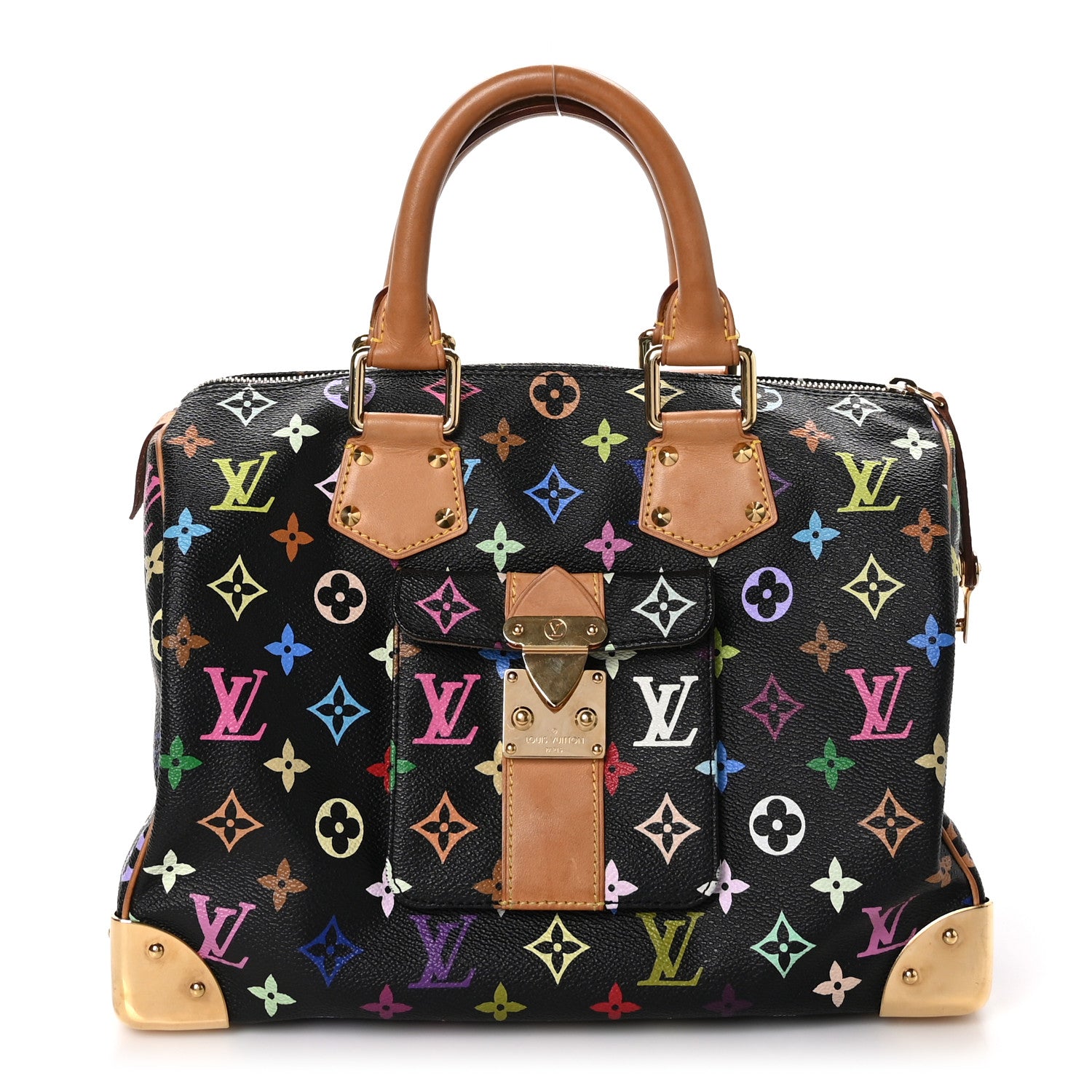 Louis Vuitton Monogram Multicolor Speedy 30 Black 1 of 12