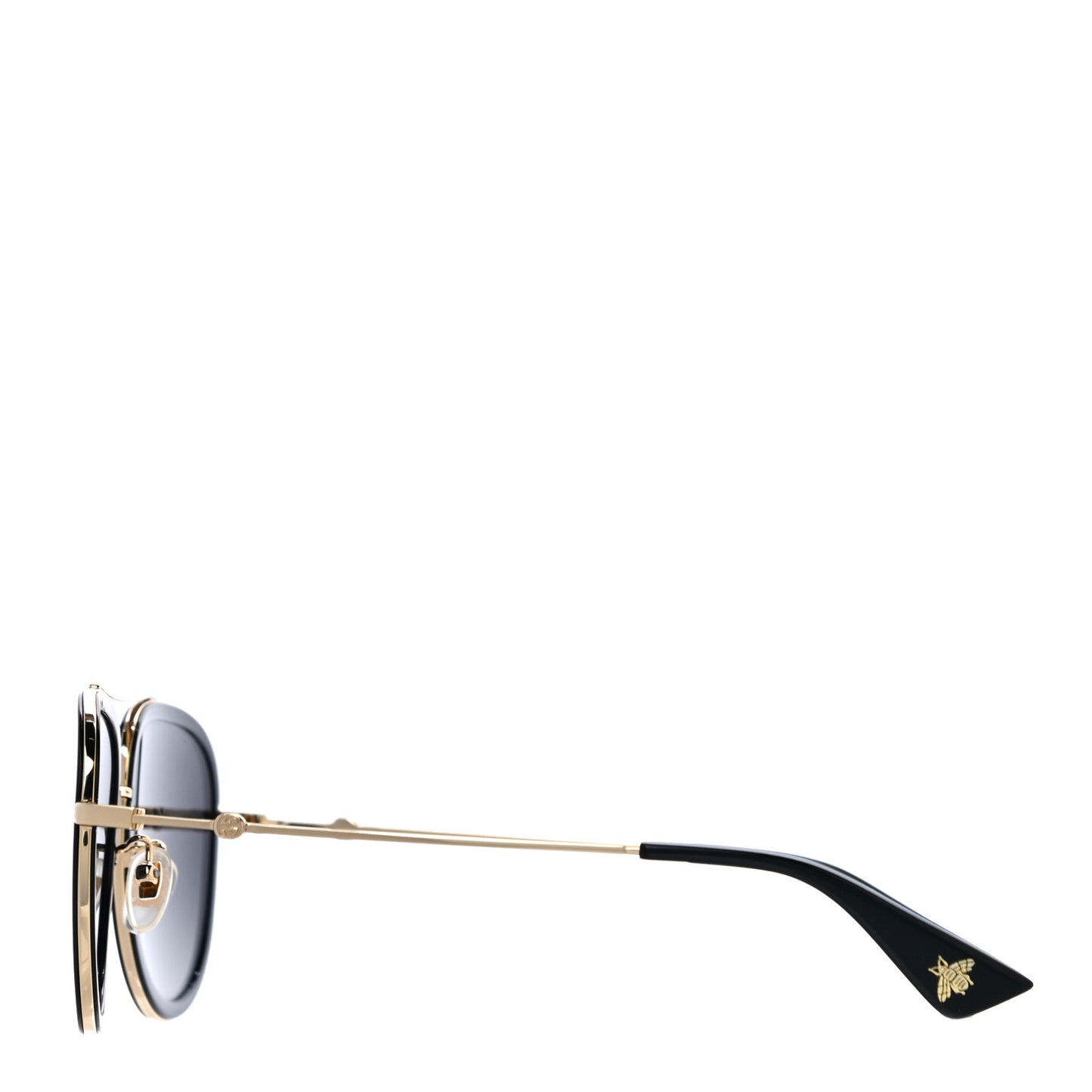 Aviator Sunglasses GG0062S Black Gold