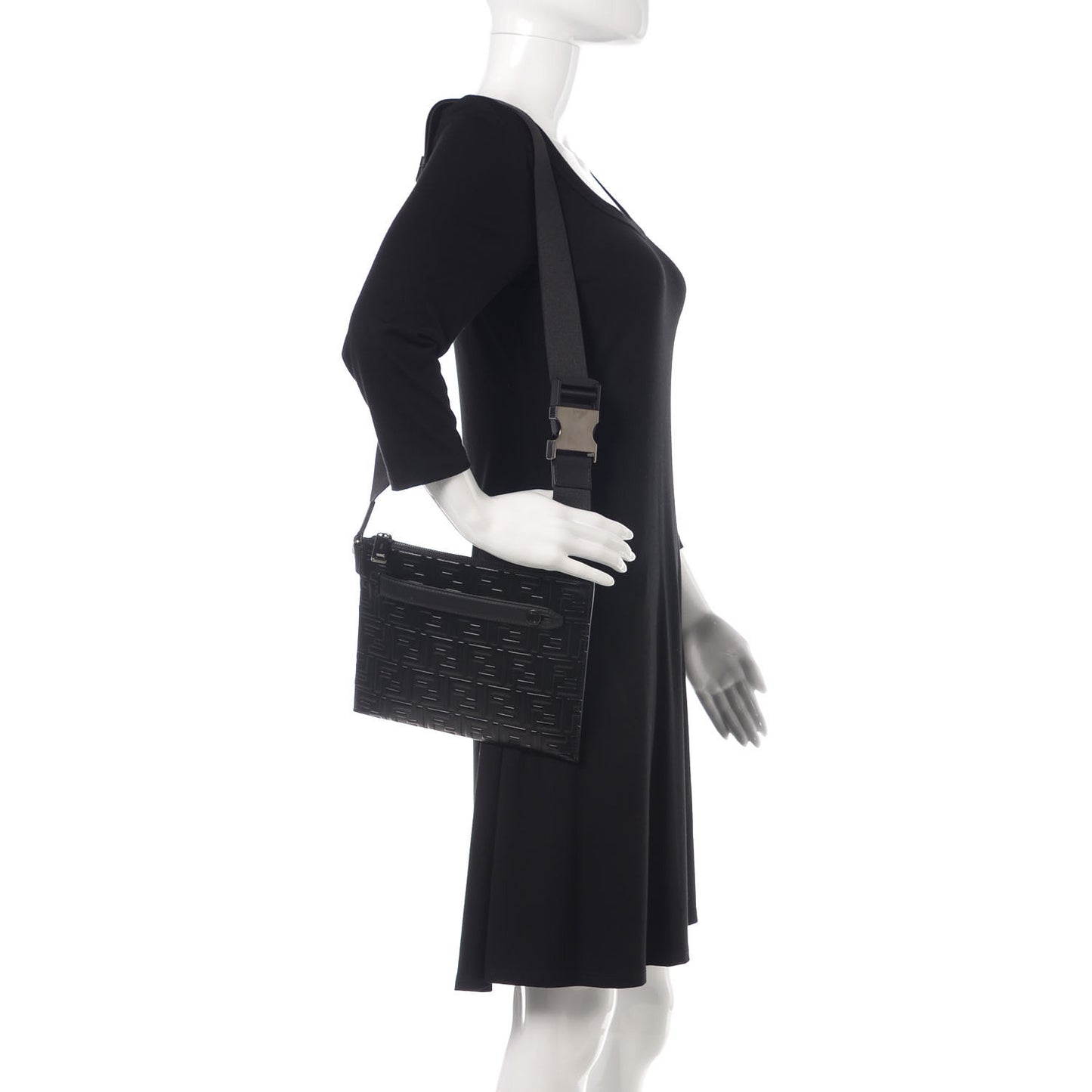 Vitello Century FF 1974 Embossed Messenger Black