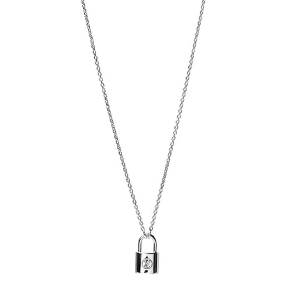 Louis Vuitton Sterling Silver Lockit Necklace 1 of 5