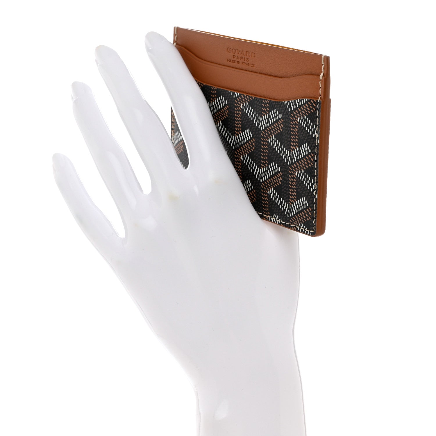 Goyard Goyardine Saint Sulpice Card Holder Black Gold 2 of 6