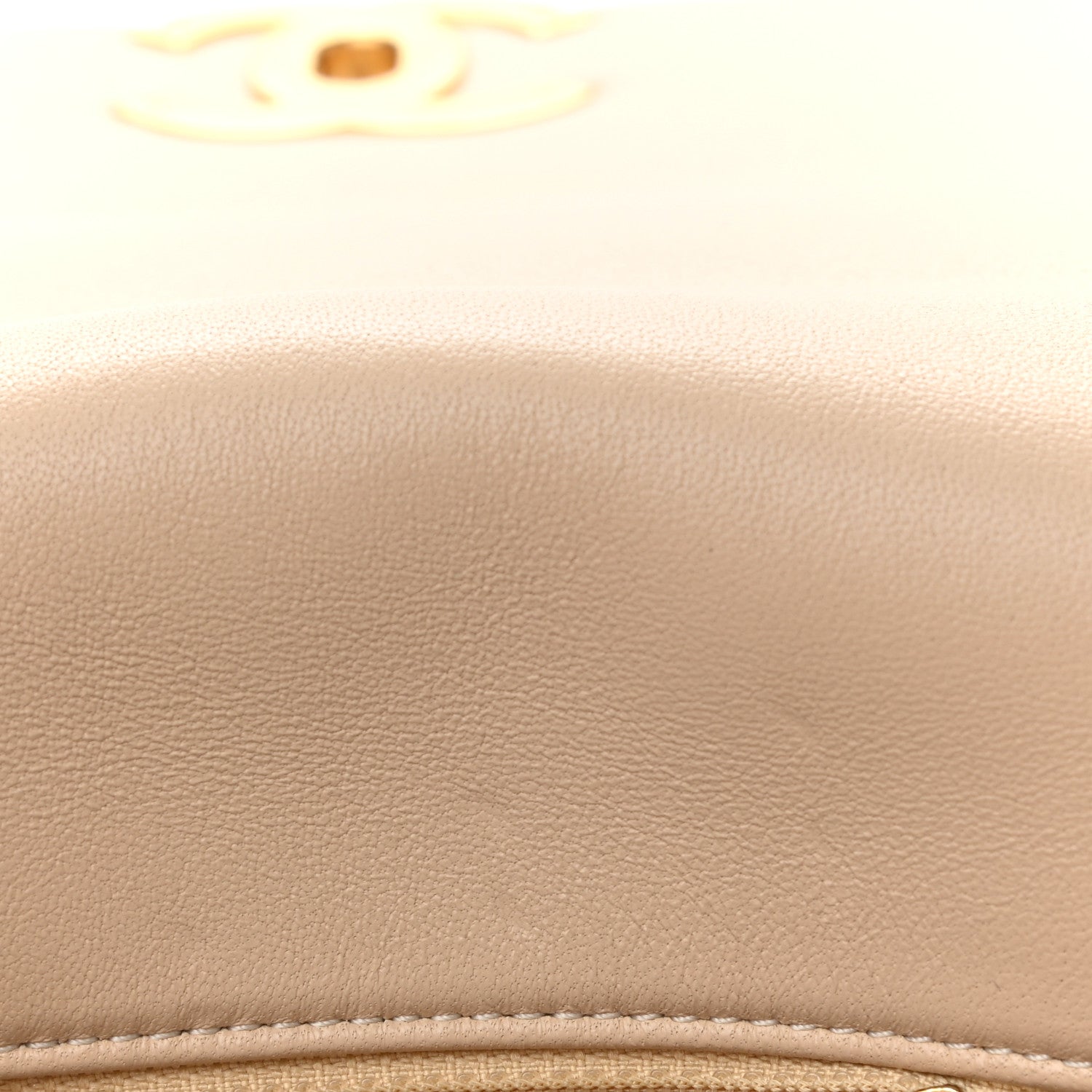 Chanel Lambskin Quilted Large Chanel 19 Flap Beige 13 of 13