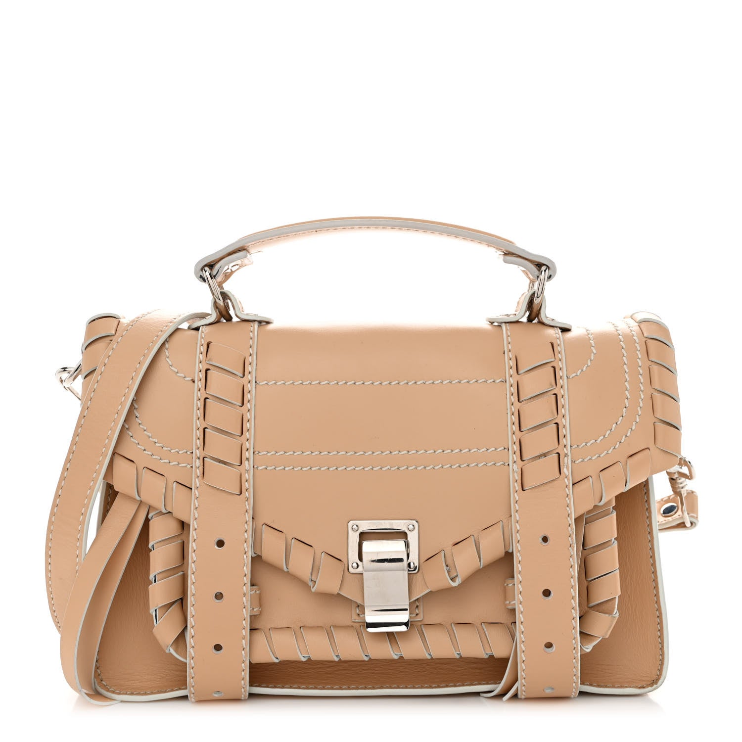 Proenza Schouler Calfskin Tiny Whipstitch PS1 Satchel Warm Sand 1 of 12