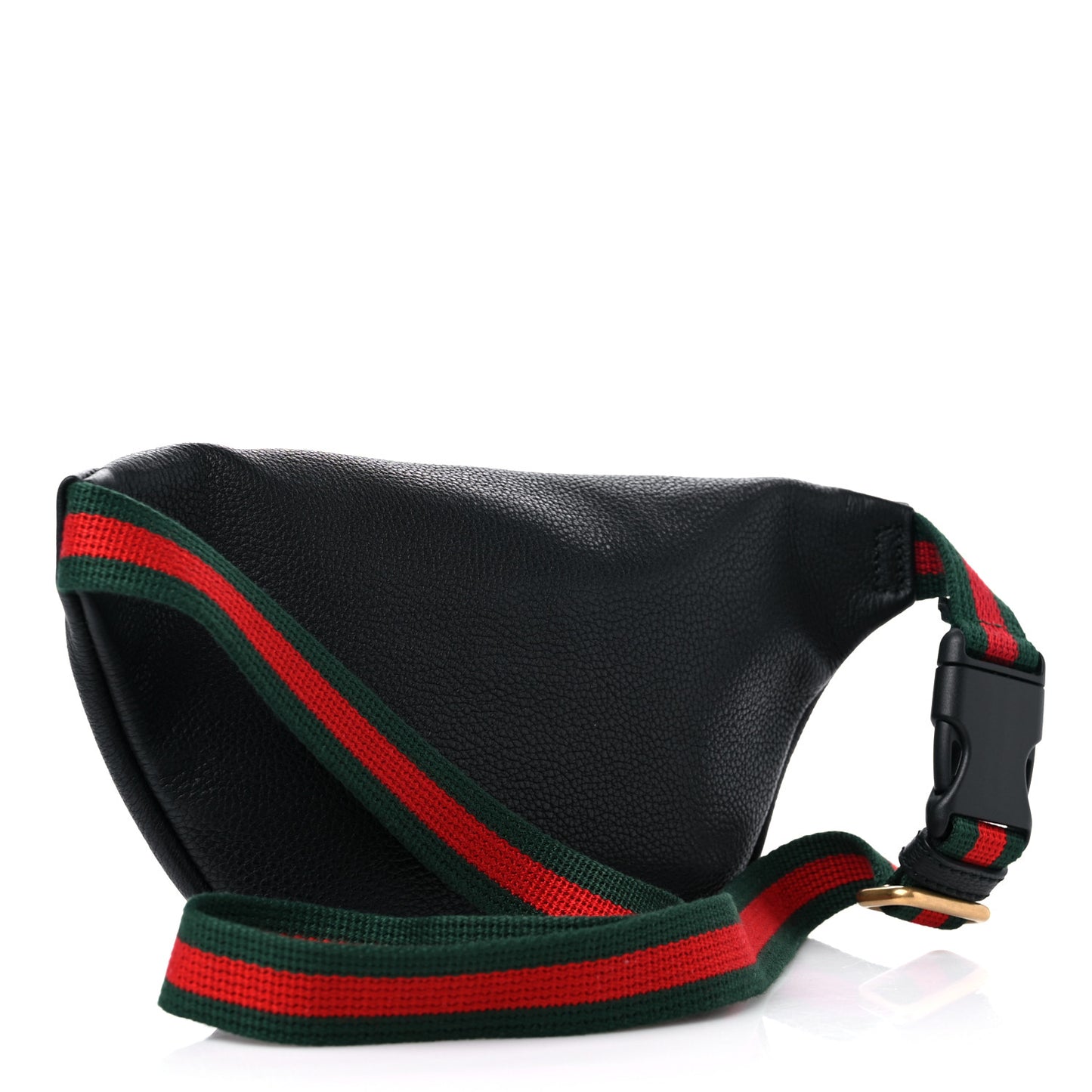 Grained Calfskin Small Logo Belt Bag Black